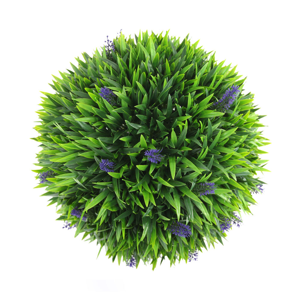 Artificial Topiary Ball 28cm - Lavender & Meadow Grass