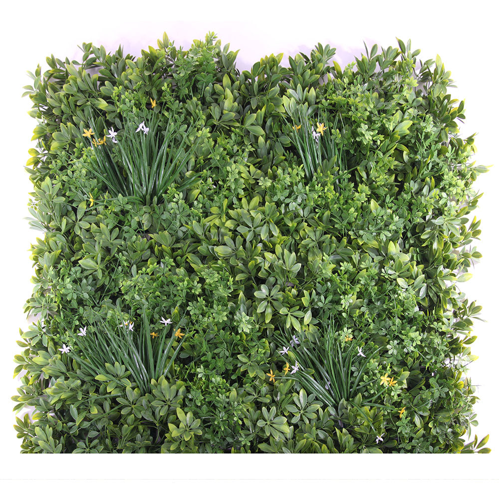 Premium Green Wall Panel - 1m Sq - Meadow Flower