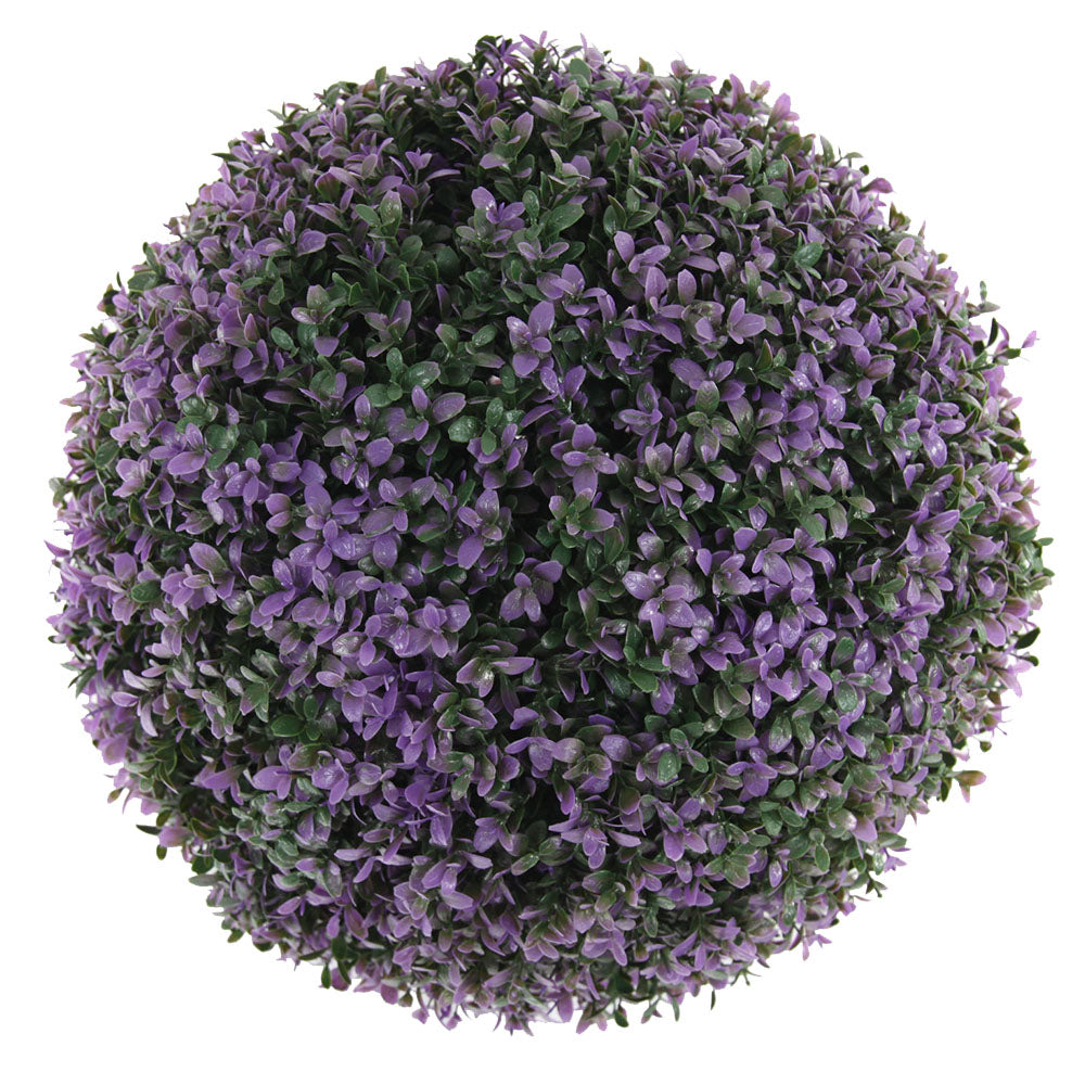 Artificial Topiary Ball 38cm - Purple Boxwood